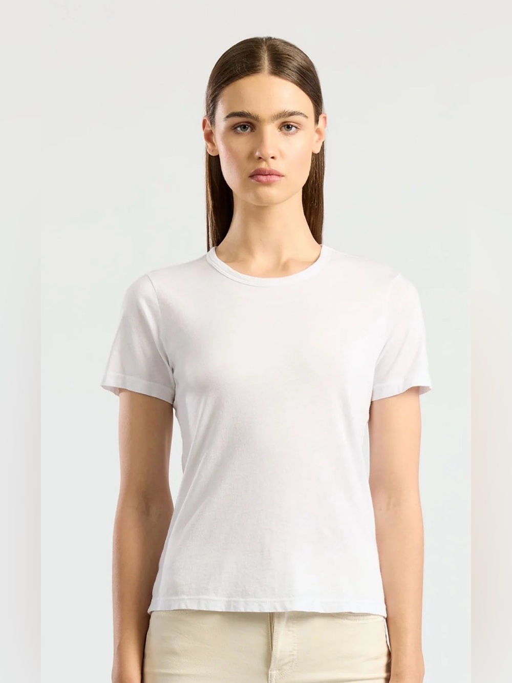 Classic Crewneck White Women's Tee - Brand: